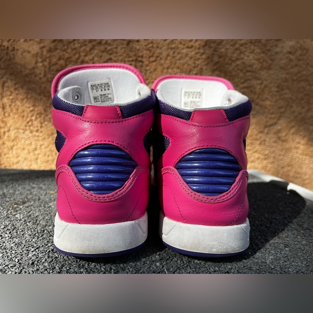 Pink Adidas High Tops Size 7 | Like New (fits like an 8) - Picture 2 of 8
